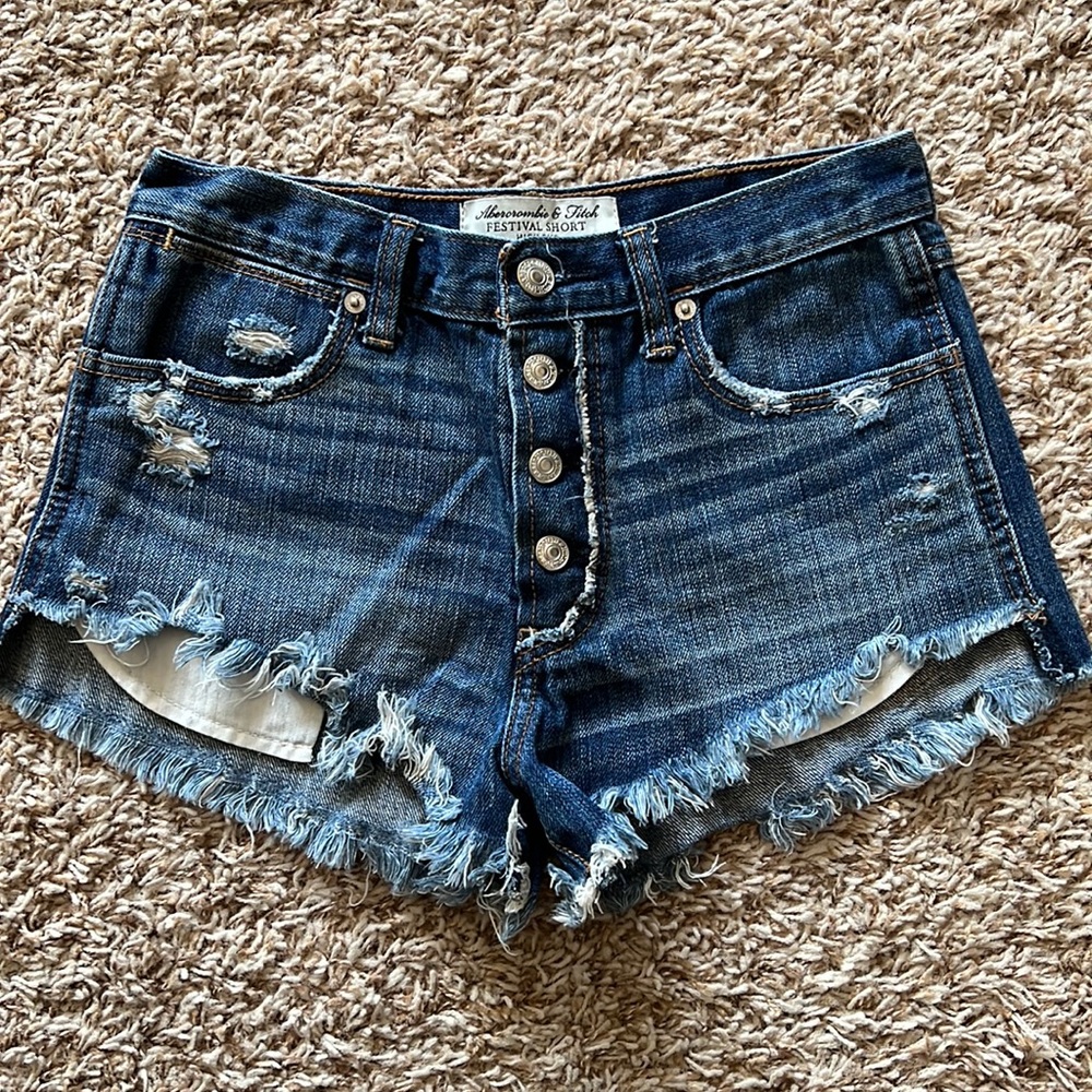 Abercrombie and Fitch Festival Jean Shorts